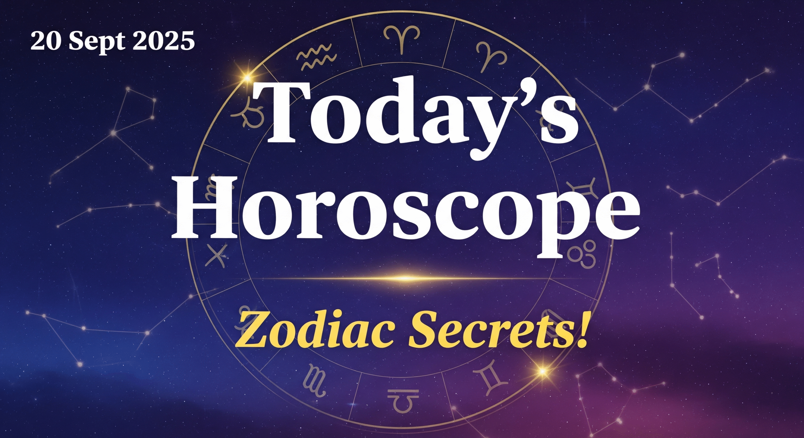 20 September 2025 Horoscope